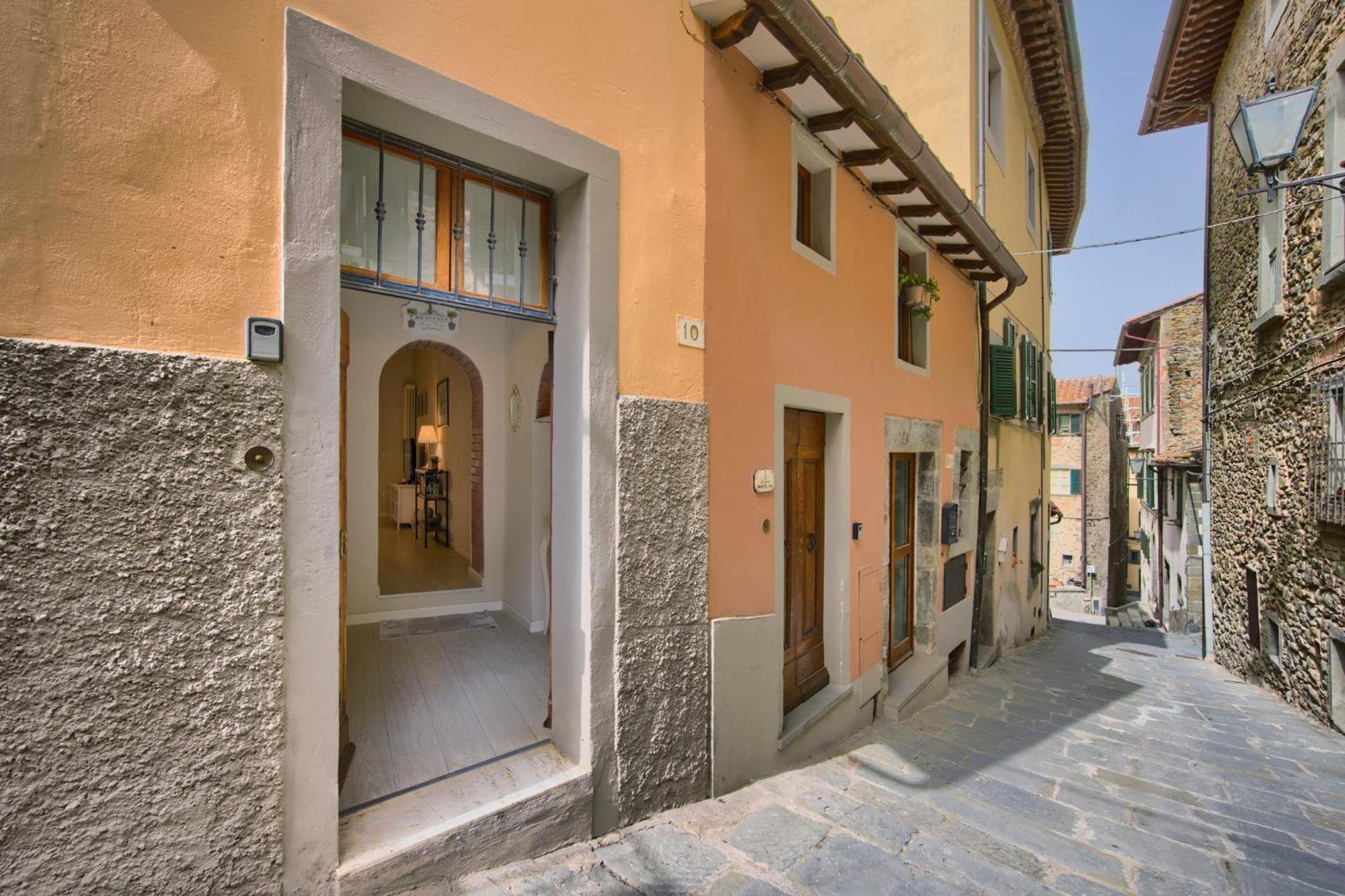 Ferienwohnung "Casa Tarconte" Nel Cuore Di Cortona Exterior foto